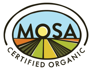 MOSA logo: certified organic
