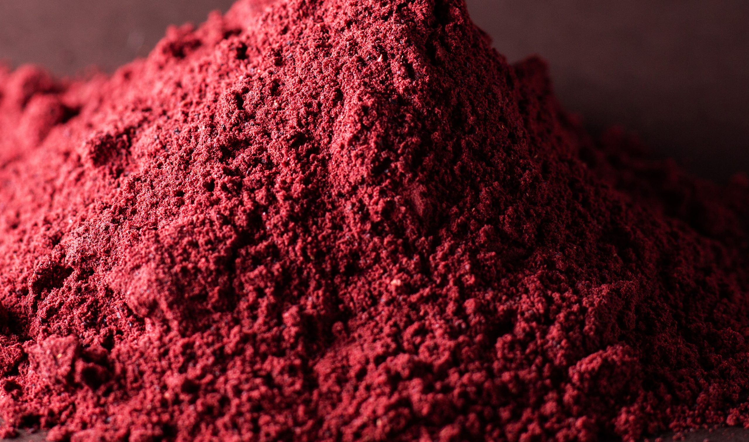 Close up of beet root powder