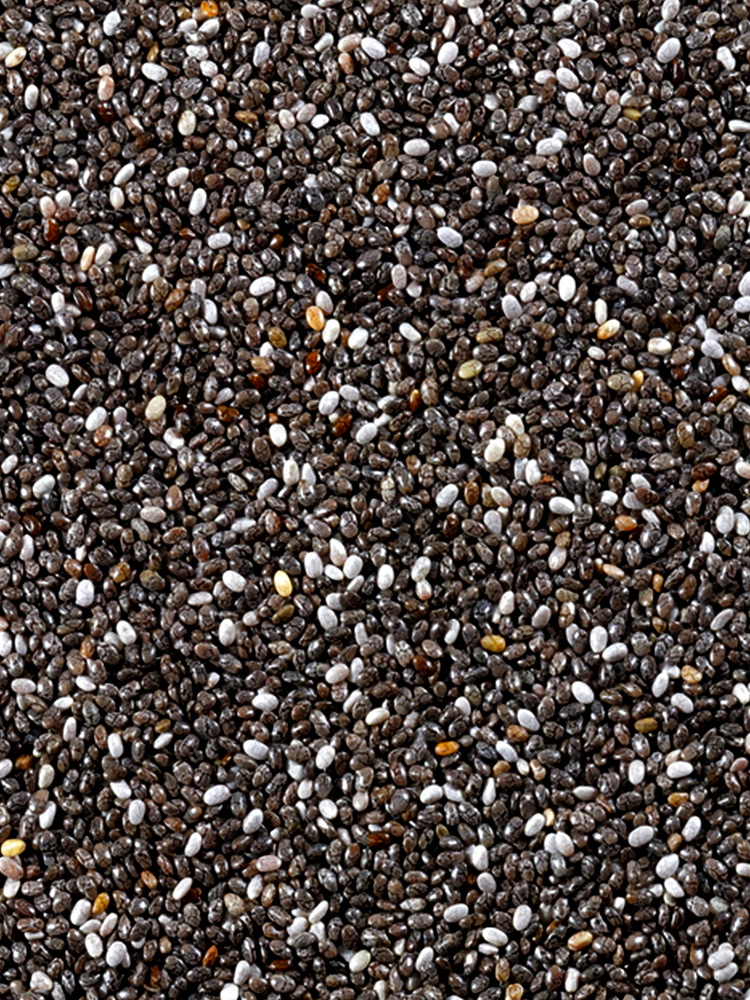 Close up of Chia seeds