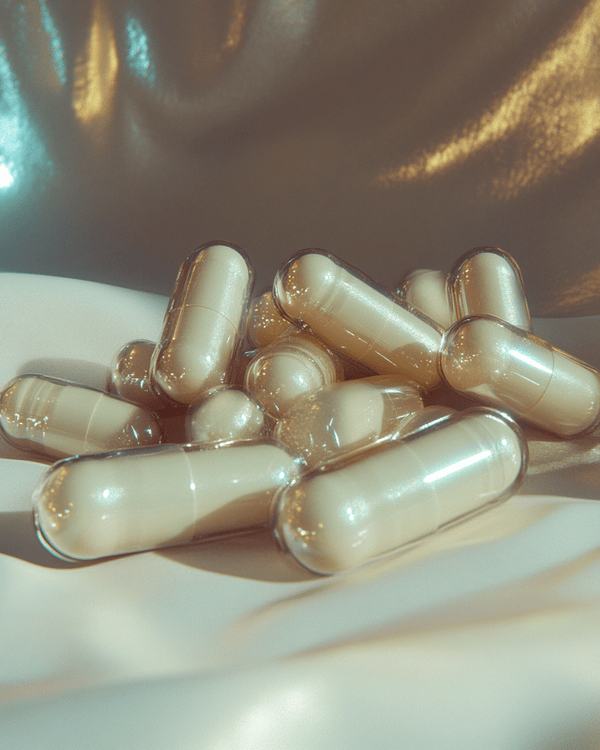 private label capsules on a table