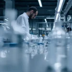 person in a lab ensuring supplements are safe and follow guidelines